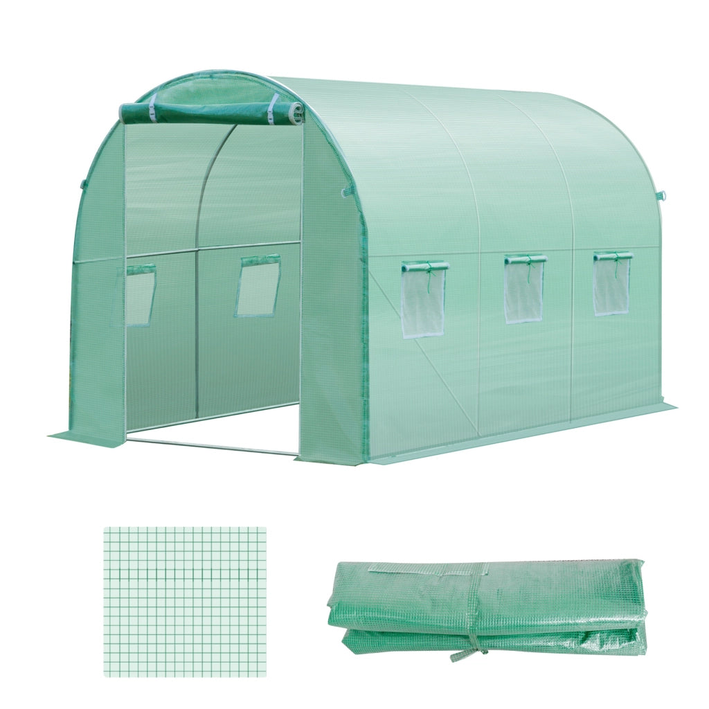 Telo serra giardino 3x2x2m ¨C Xylo ¨C verde trasparente con protezione UV