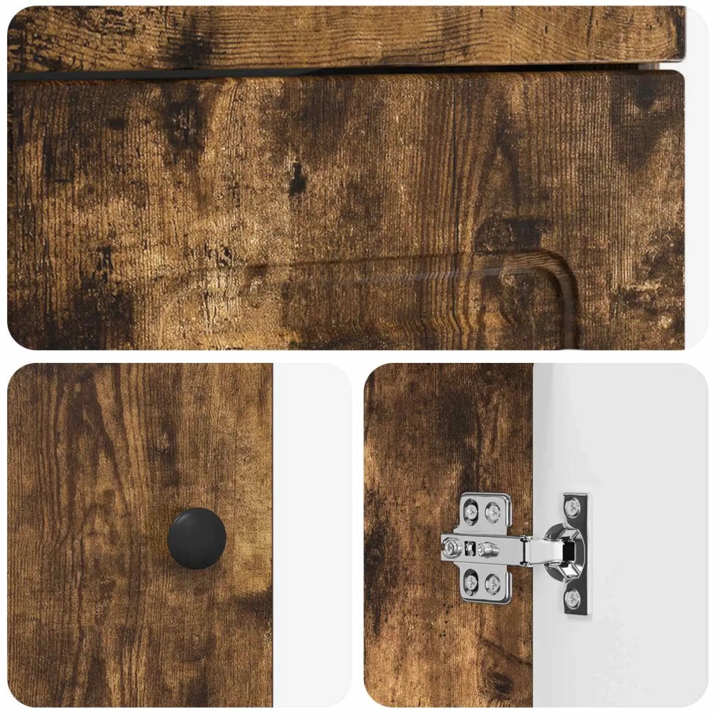 Mobile da bagno con lavabo Rovere Fumo 42 x 40 x 84,5 cm