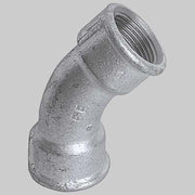 CURVA A 45  ° FEMMINA/FEMMINA ZINCATA  1     MADE IN ITALY