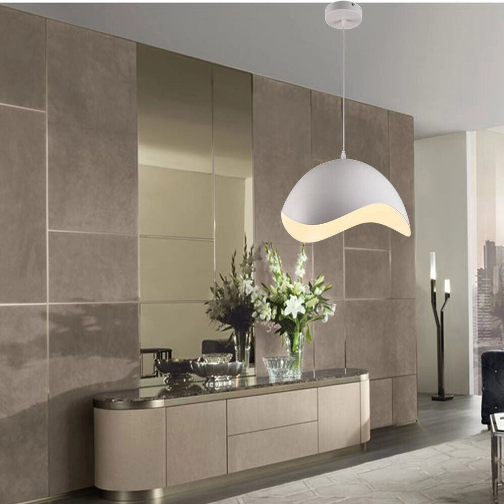 Trade Shop - Lampadario A Sospensione Contemporaneo E27 Lampada Pendente Cucina Isola Soggiorno A23 - Bianco