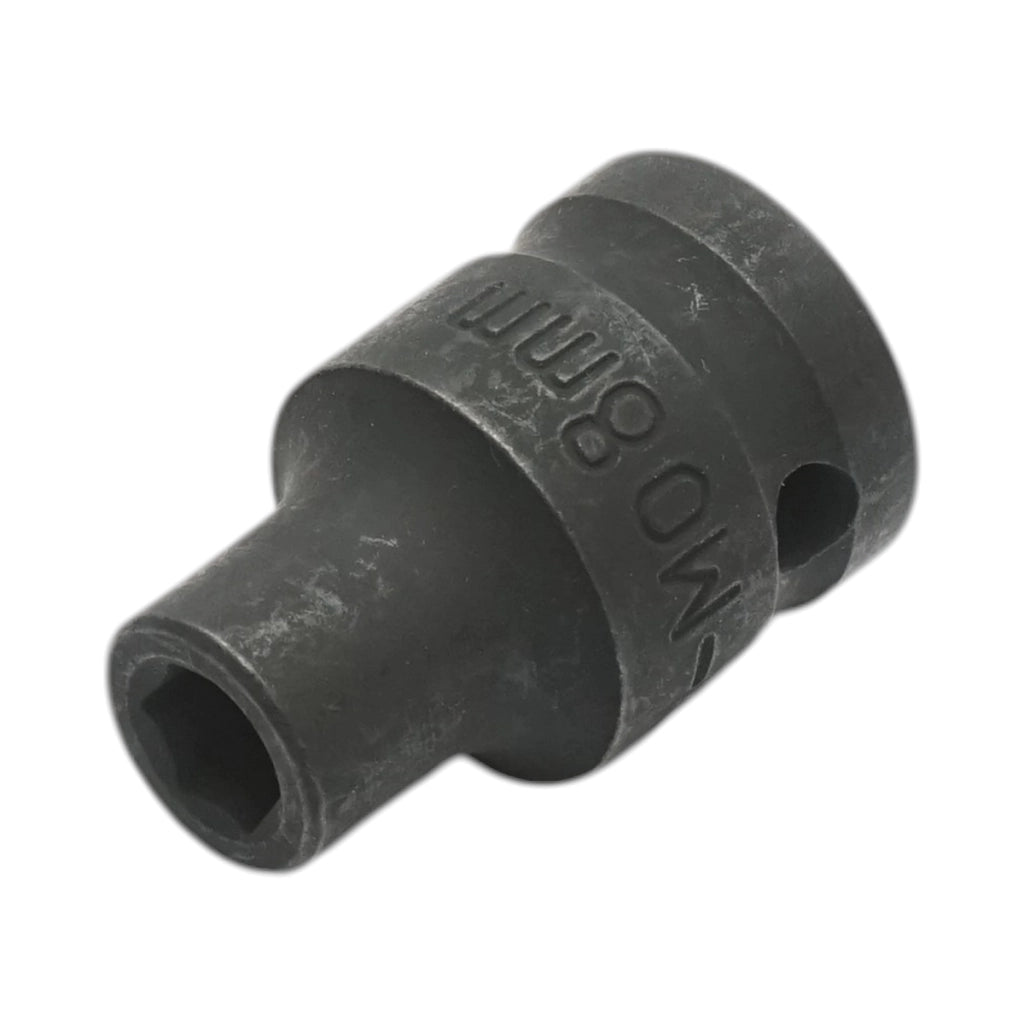 Chiave a bussola a impatto Crownman da 8 mm, 1/2" quadro in acciaio Cr-Mo