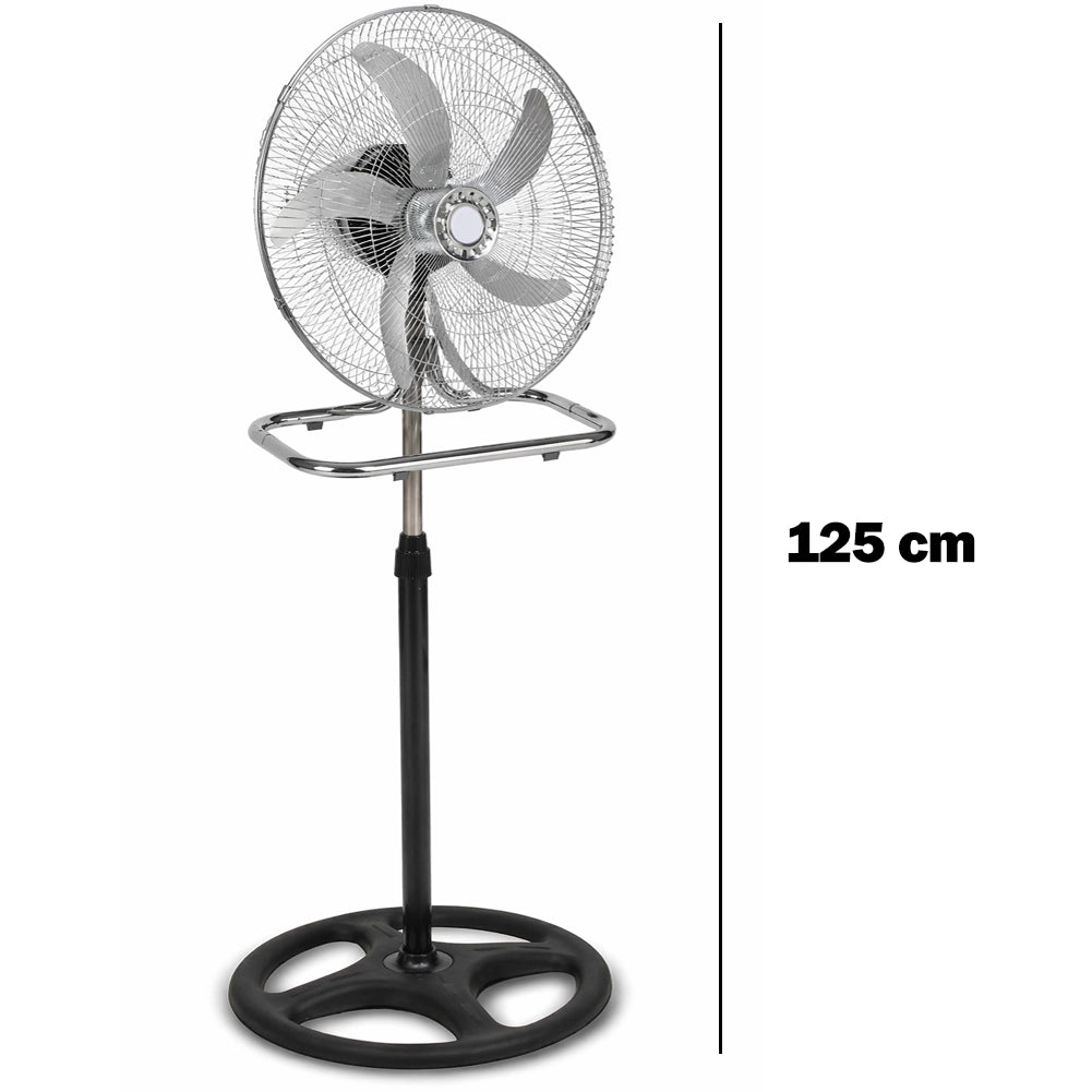 Ventilatore 3in1 Piantana Da tavolo Parete 3 Velocita Oscillazione 50W Pale 50cm