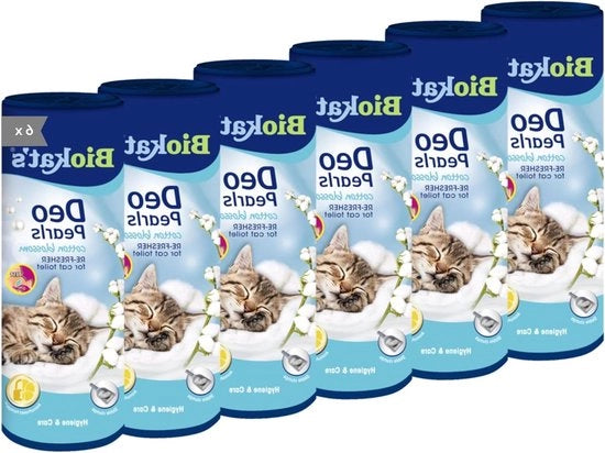 Polvere per gatto con profumo di fiori di cotone - Aggiunta per freschezza e formazione di palle di letame - 6 confezioni (6 x 700 g)