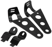 Supporto Faro 2x per Motocicletta - Vario 28-34mm - Acciaio Inossidabile - Nero - Sostituzione per Norton/BSA - Facile da Installare - Supporto Faro