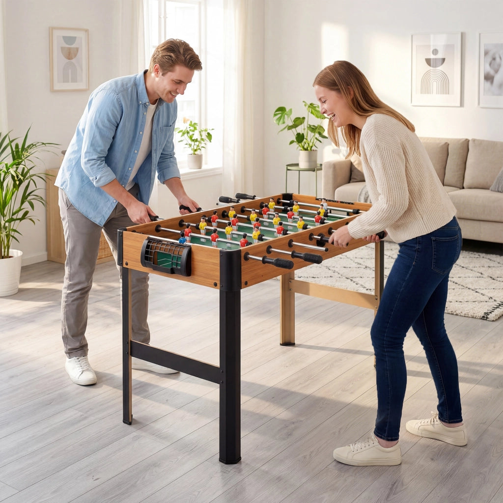 Tavolo da calcio per bambini ¨C zephmum ¨C 118x104x69 cm nero