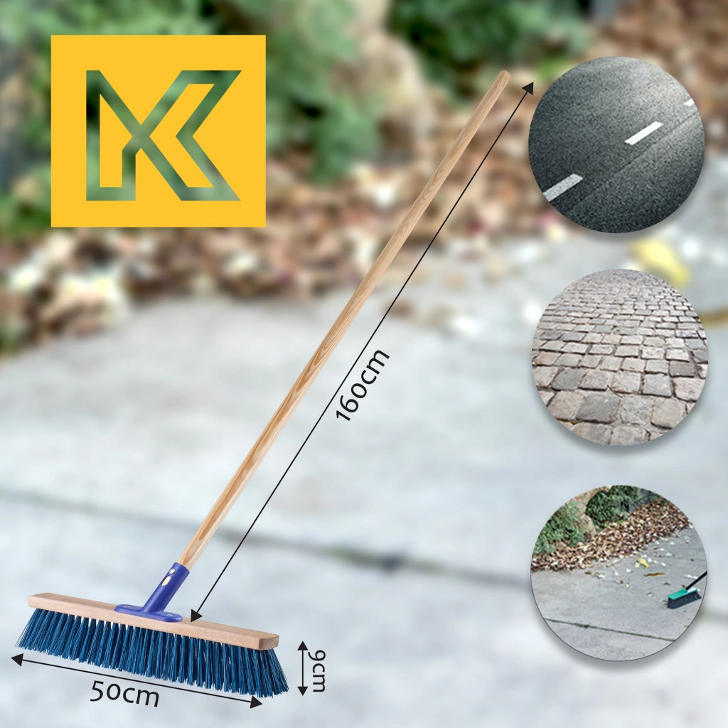 Scopa da giardino KADAX per spazzare strade e giardini, 50 cm