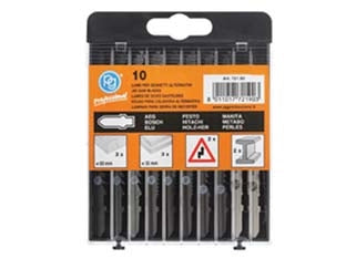 LAME IN KIT ASSORTITE PZ.10 PER SEGHETTI ALTERNATIVI ATTACCO BOSCH- - PG 721.90 - 3 pezzi PG