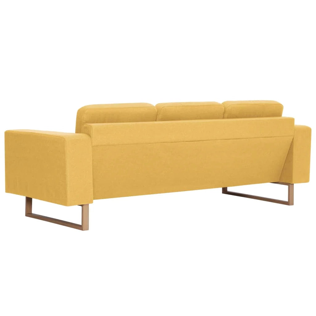 Divano letto a 3 posti letto per gli ospiti trasformabile divano letto per soggiorno divano letto pieghevole casa da interno tessuto giallo 02_0019617