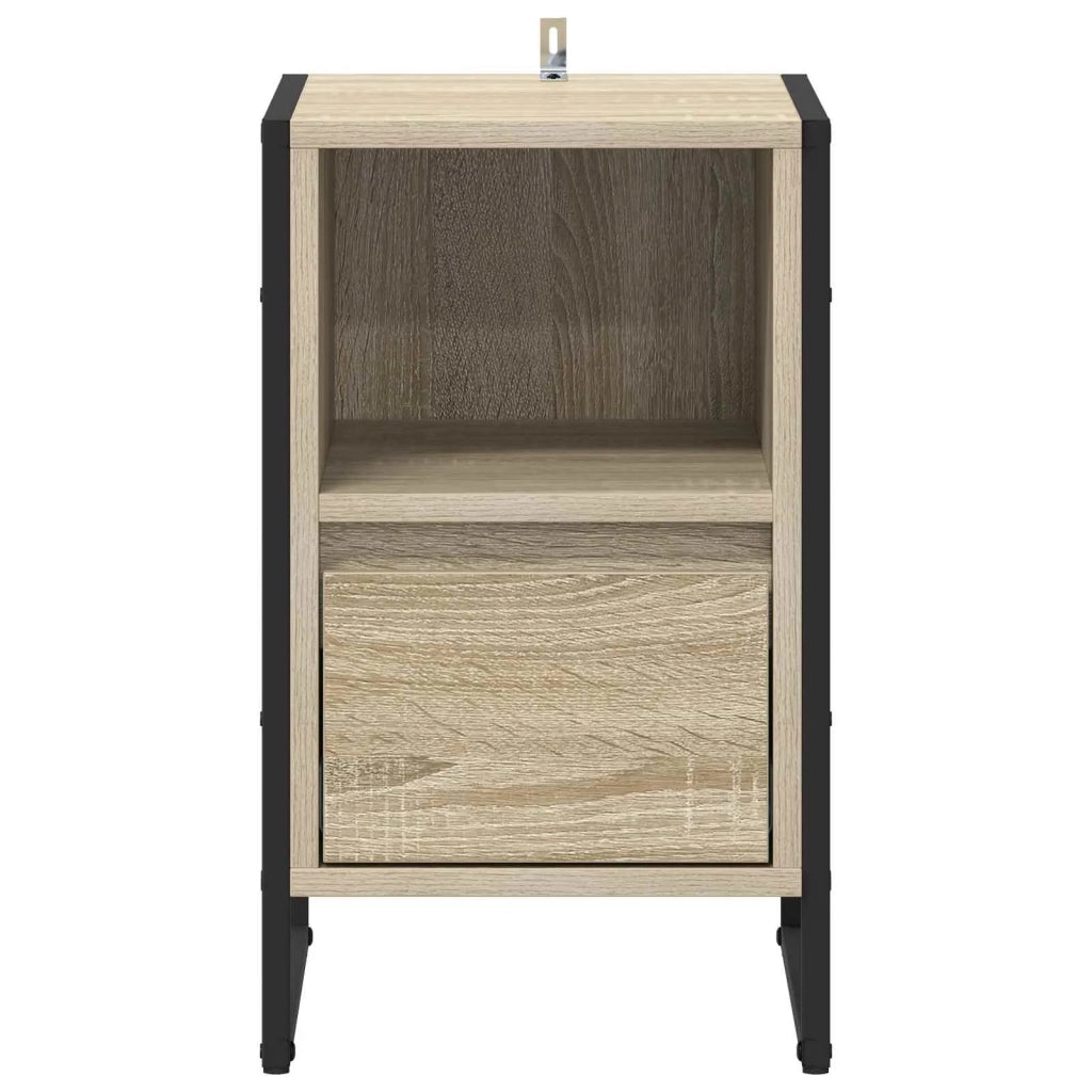 Comodino 2 pcs Sonoma 39,5 x 30 x 50 cm Legno multistrato