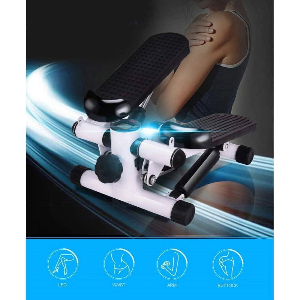 Trade Shop - Mini Stepper Display Led Step Attrezzo Trainer Allenamento Palestra Casa Fitness -