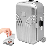Mini spaarpot per adulti in forma di bagaglio da viaggio in ABS - divertente regalo