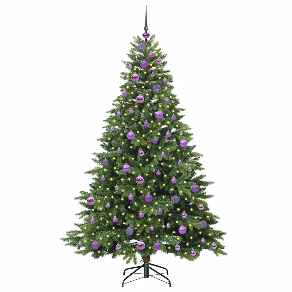 Albero di Natale artificiale con 300 LED Verde 180 cm PE e PVC 3397555