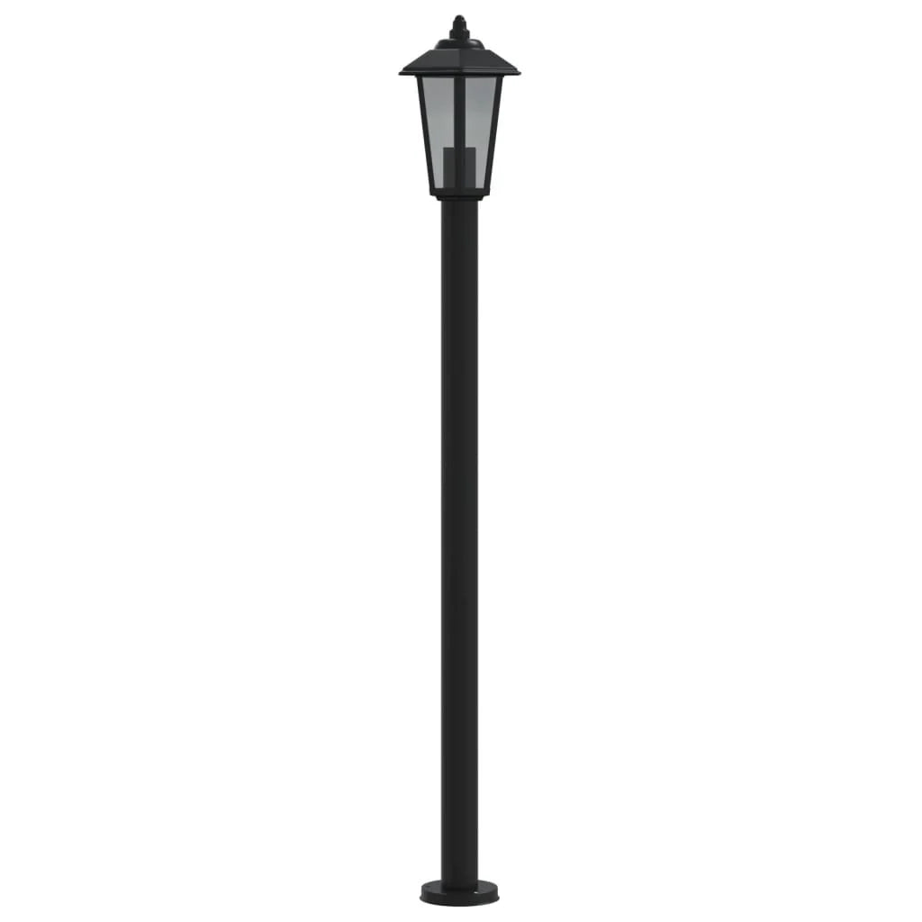 Lampade da terra per esterni 3 pezzi 120 cm acciaio inox nero 02_0042548