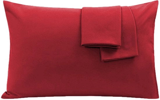 Set di 2 cuscini copritesto - Dimensioni 51*92cm - Copritesto in 100% poliestere con chiusura a sacchetto - Resistente alla piega, incolore, resistente alle macchie copritesto - Rosso vino - 20*36in(51*92cm)