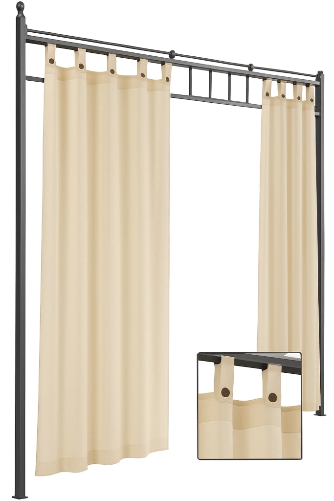 TENDA A BRETELLA PER GAZEBO 160x270H COLORE ECRU' PZ.02