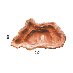 Laghetto Artificiale Roccia a Bordo Largo 265x160x52 cm 620 Litri