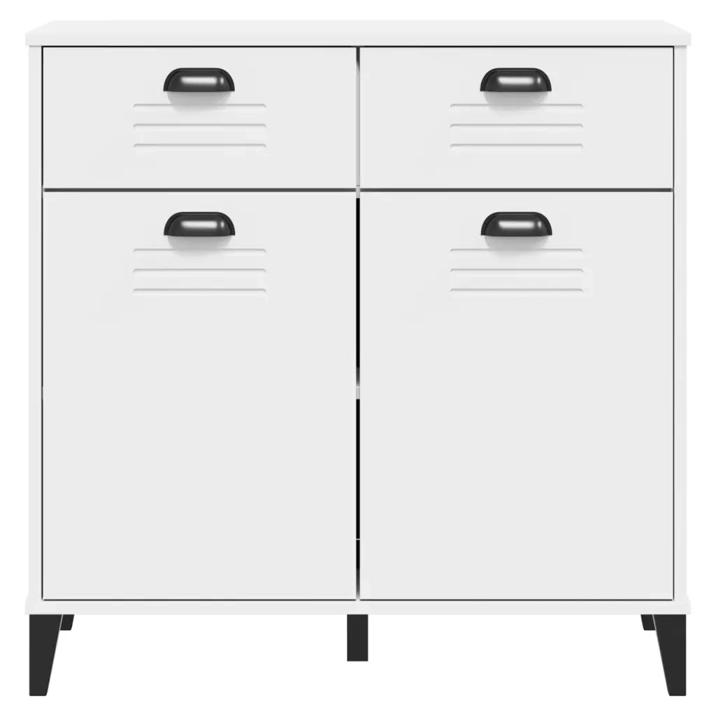Credenza-Buffet-Armadio da cucina VIKEN Bianca 80x40x80 cm in Legno Multistrato 675053
