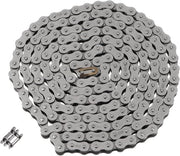 Raccordo a catena industriale in acciaio di carbonio da 12,5 metri con 8 mm - Catena per motociclo, bicicletta e macchine - 190 connessioni.