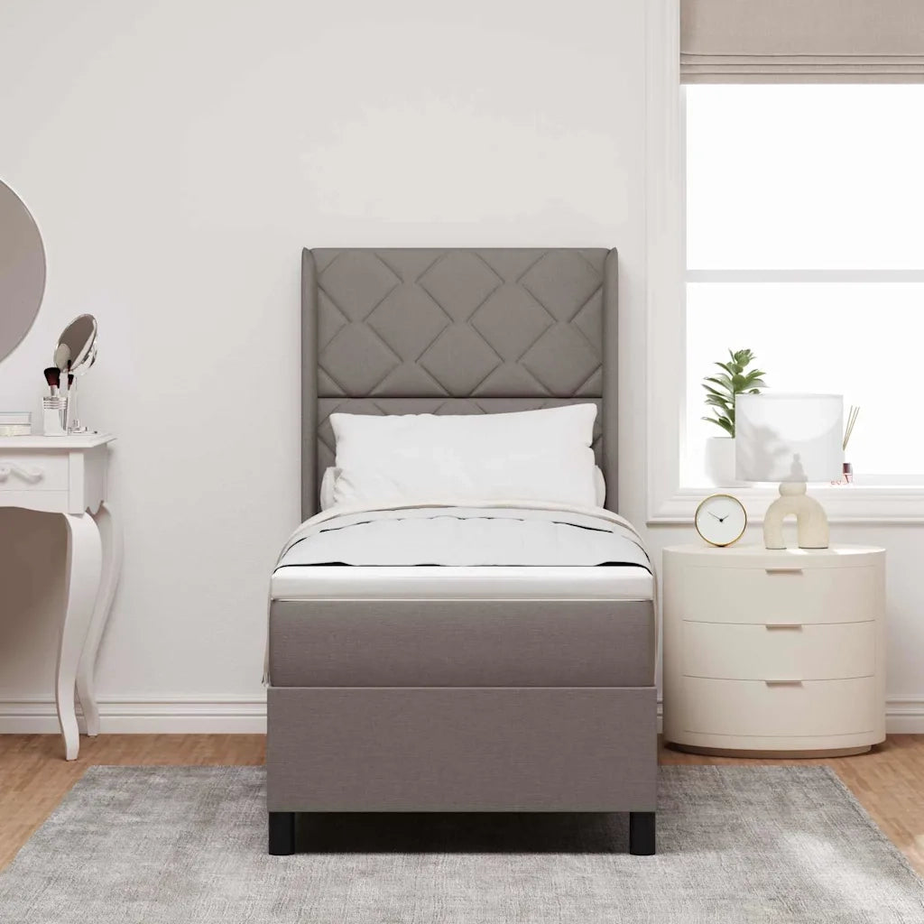 Letto a Sorgente LED con materasso Talpa 80 x 200 cm Tessuto
