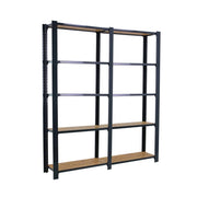 Scaffale in metallo Simon Rack senza viti colore antracite/osb 5 ripiani 2100x1600x300 mm Made in Spain