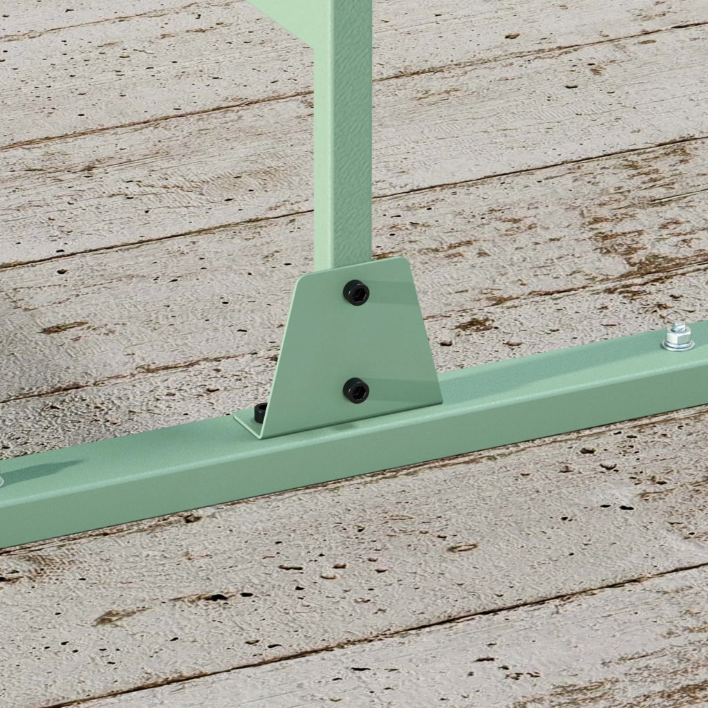 Paravento da esterno decorativo in metallo verde ¨C Minimal ¨C 122x45x198 cm