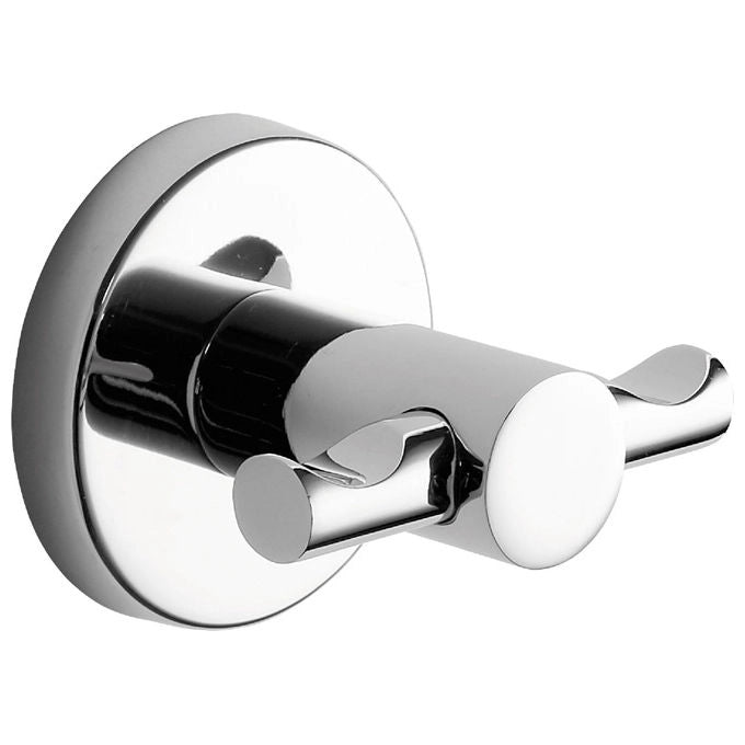 GEDY Appendiabiti Doppio Bagno Felce Plus Acciaio Inox Cromato Adesivo