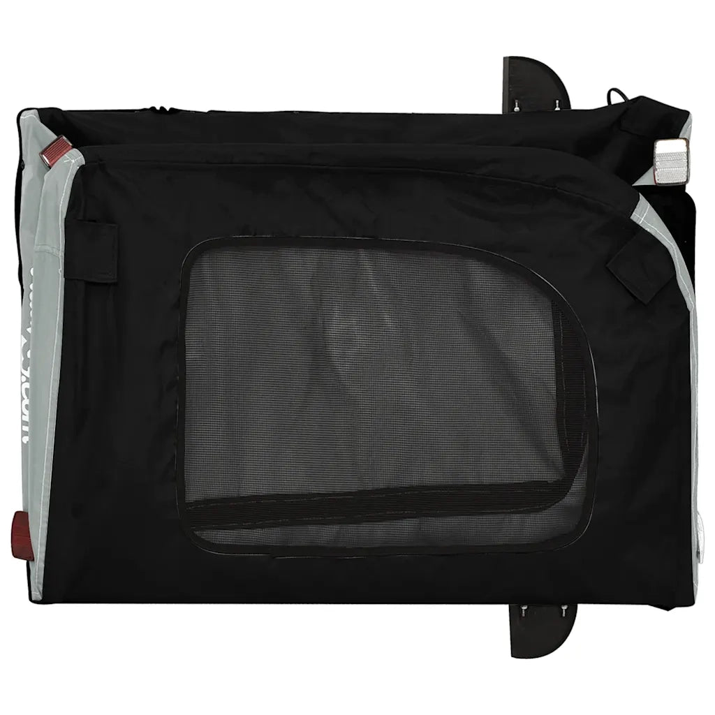Rimorchio da Bici per Animali Nero e Grigio Oxford e Ferro CFW9244892