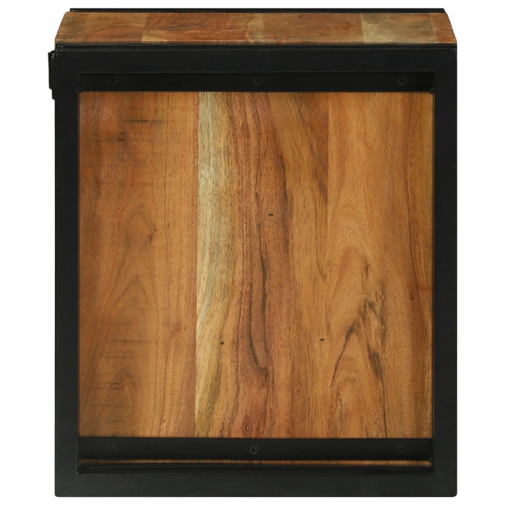 Portabottiglie 34.5x35x39 cm Legno massello di acacia