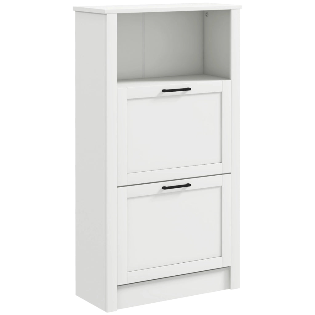 Armadio scarpe ¨C zephmum ¨C bianco 58x24x105 cm