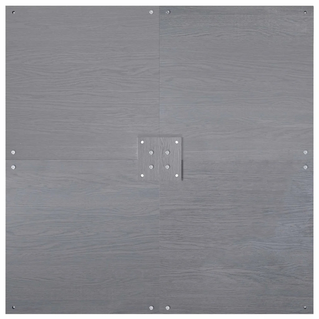 Base per ombrellone Aspetto legno grigio scuro 100 x 100 x 4 cm CFW6935930