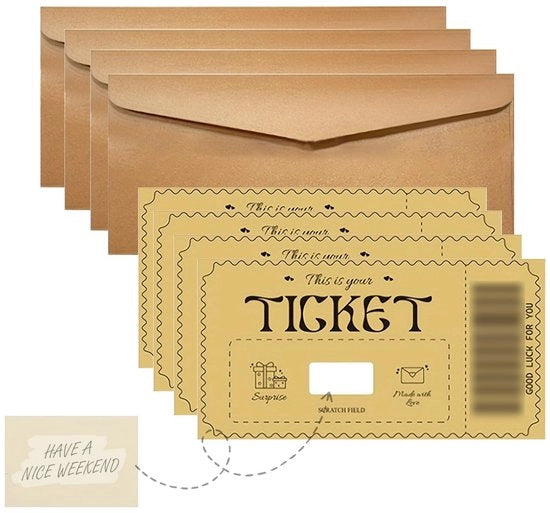 Voucher per un'esperienza di pittura a olio - Pacchetto di 4 pezzi - Etichetta e cartellino di adesivo per pittura - Regalo creativo - Voucher per un'esperienza di pittura