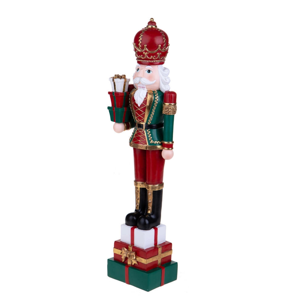 Schiaccianoci Natalizio su Pacchi Dono 51 cm