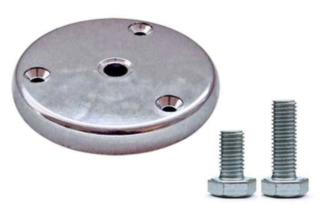 Flangia Di Fissaggio In Plastica D75+2Viti Argento Cromo Set 5 Pezzi - Masidef
