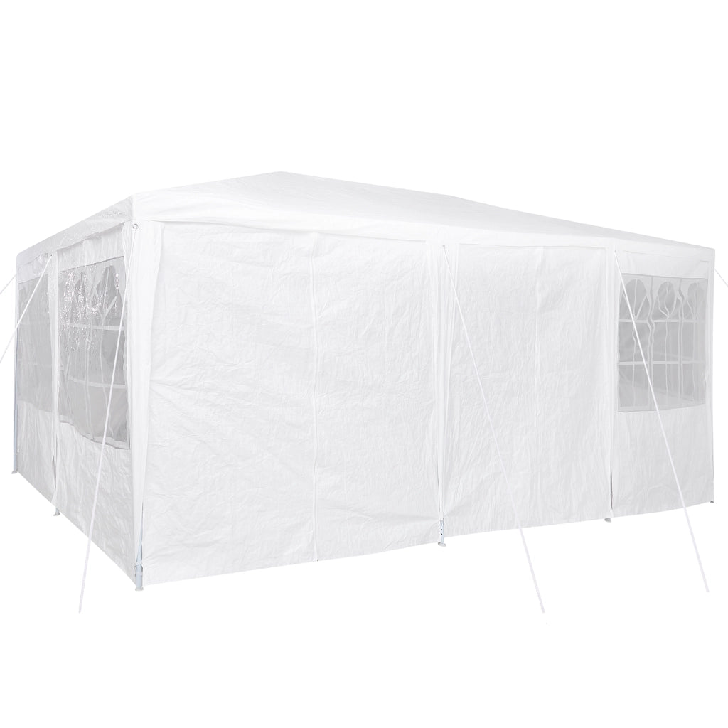 Tendone da festa con 10 pareti bianche 6x4 m PE