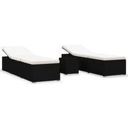 Set di 3 sedie da giardino con tavolino da tè in resina di vimini nera 02_0011922