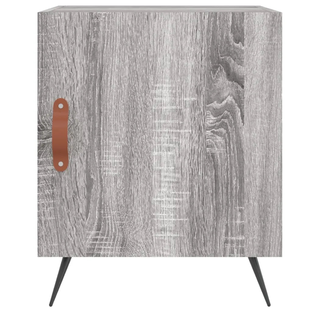 Comodini 2 pz-Set di 2 Tavolino da notte Grigio Sonoma 40x40x50 cm in Legno Multistrato 772509