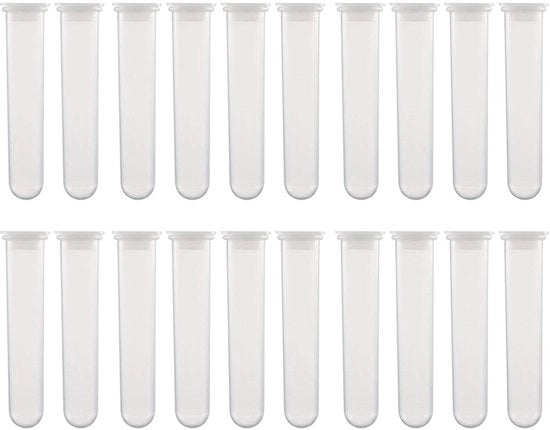 Tubetti di centrifuga in plastica da 20 ml con chiusura a click - 20 pezzi, Polipropilene, per laboratori