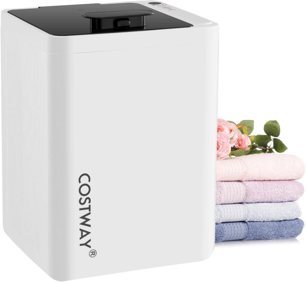 COSTWAY Scaldasalviette 23L, Scalda Salviette da Bagno Elettrico con Spegnimento Automatico, Timer a 6 Livelli e Display LED, Towel Warmer Spazioso per Spa, Terme e Albergo