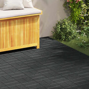 Pietra da Passo 6 pcs Nero 40,5 x 40,5 x 2 cm Gomma