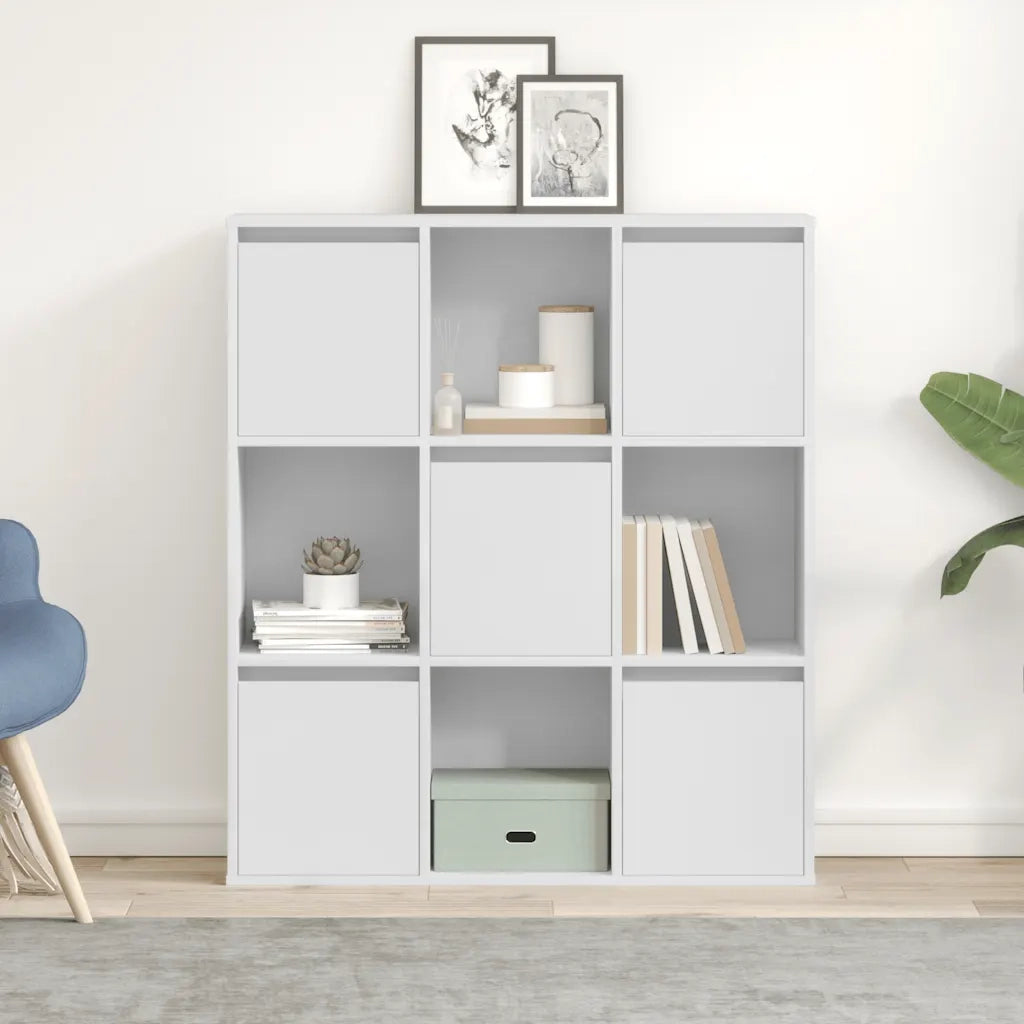 vidaXL Libreria Bianca 89x24x101,5 cm in Legno Multistrato