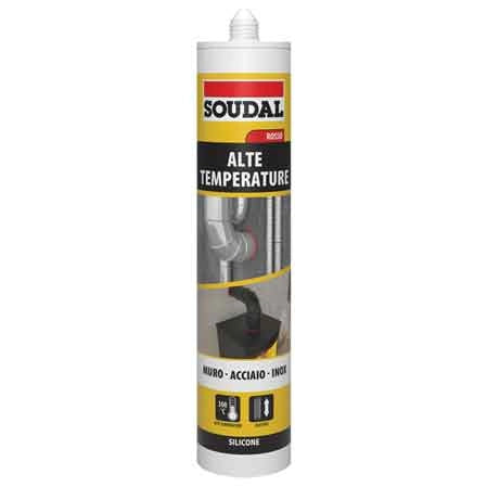 SILICONE ALTE TEMPERATURE SOUDAL 310 ml - Rosso - SOUDAL