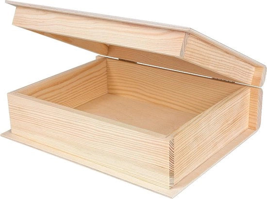 Cassettiere in Legno - 24 x 19 x 75 cm - Senza Verniciatura - Da Decorare - Archiviazione