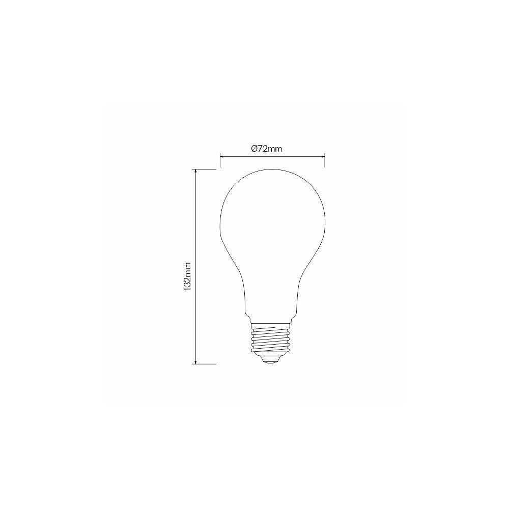 Lampadina classica a led 15W E27 3000k
