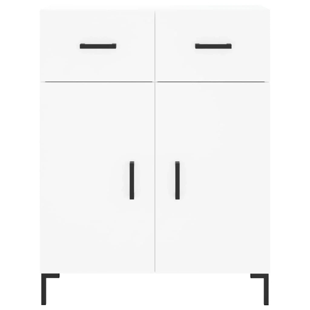 Buffet credenza cassettiera mobiletto mobile contenitore organizer cucina soggiorno salotto alto 69,5 x 34 x 180 cm legno ingegnerizzato bianco 02_0032606