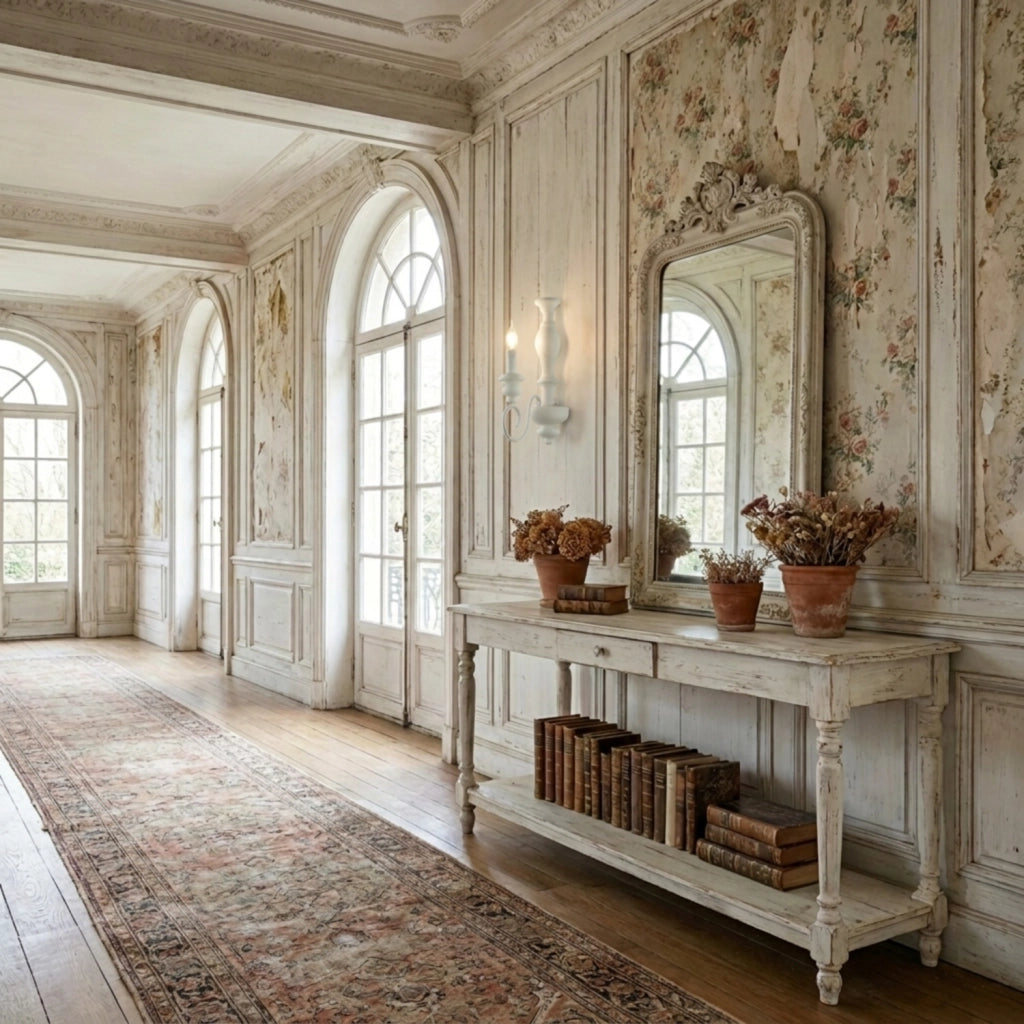 Applique Shabby Chic Cascina Bianco 1 Luce E14