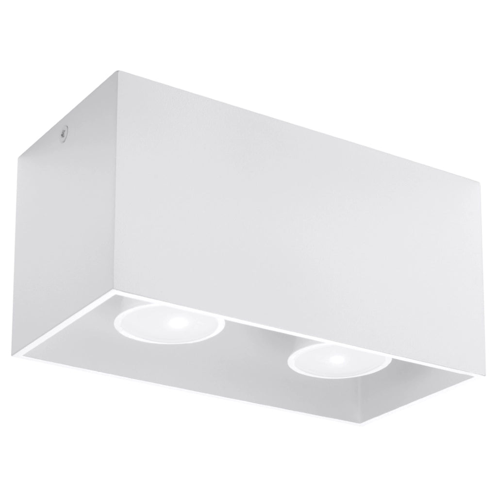 Faretto TETRIS Maxi bianco metallo 2xGU10 Pure Lume