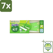 7 x Kit di Pulizia del Pavimento - Starter - 1 Aspirapolvere + 8 Fazzoletti Secchi & 3 Fazzoletti Umidi - Confezione Grande - Pulizia del Pavimento - Pulizia - Aspirapolvere - Fazzoletto Seco - Fazzoletto Umido
