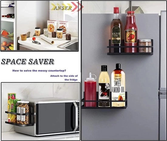 Organizzatore magnetico per spezie della dispensa - Organizzatore spaziale per la cucina - 2 pezzi