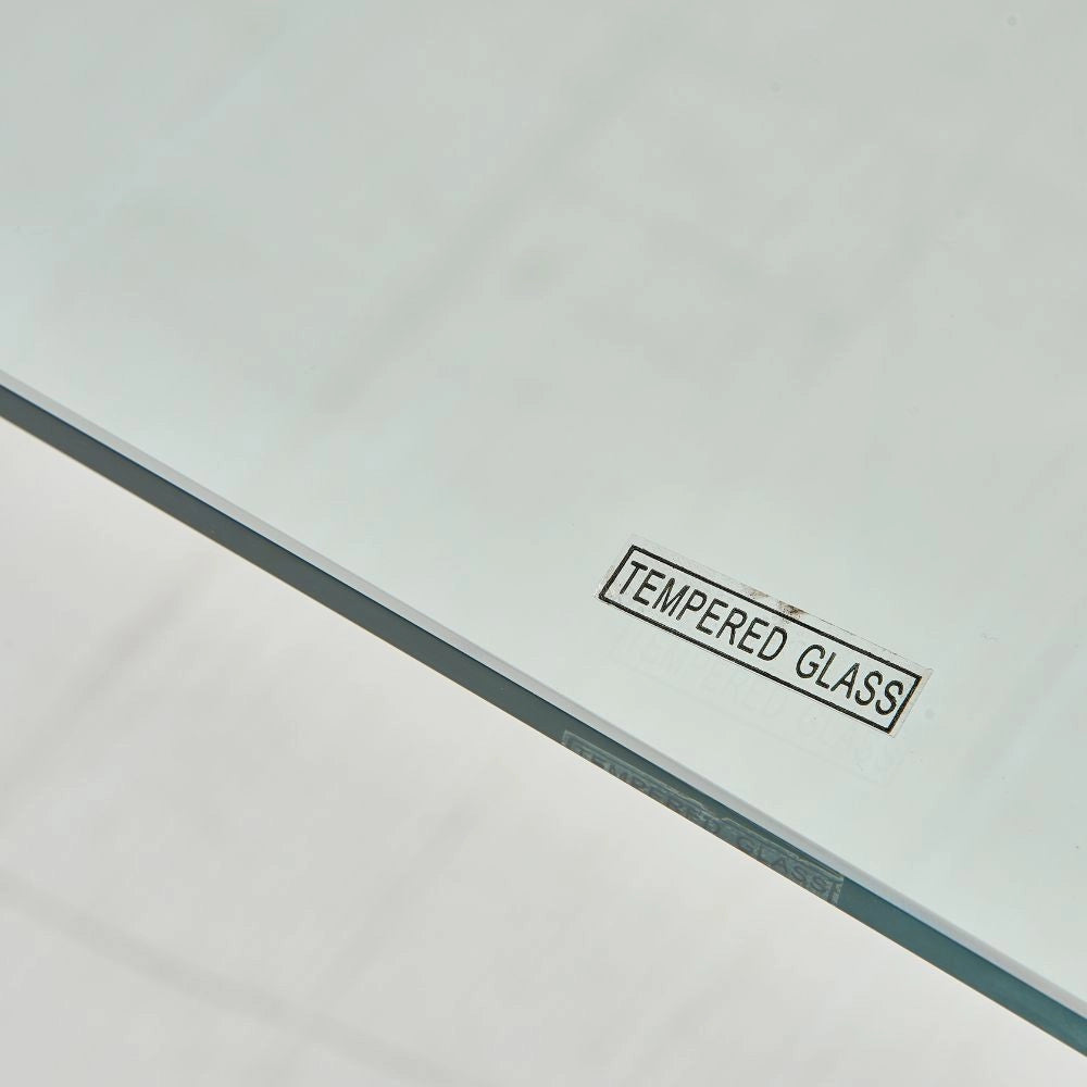 Tavolo scrivania Tamerice in vetro temperato 125x70x75 cm.