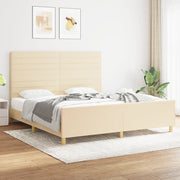 Giroletto senza Materasso Crema 180x200 cm in Tessuto